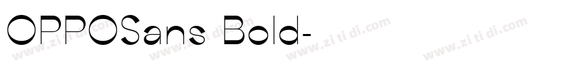 OPPOSans Bold字体转换
